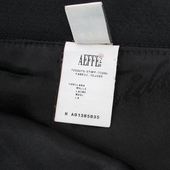 Vintage Moschino Cheap & Chic Black 100% Wool Knee Length Pencil Skirt IT40 4/6 - Picture 9 of 9